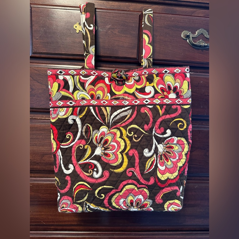 Vera Bradley Floral Quilted Tote Bag Puccini pattern